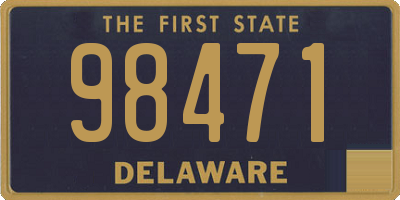 DE license plate 98471