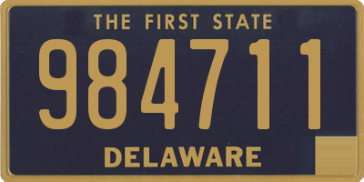 DE license plate 984711