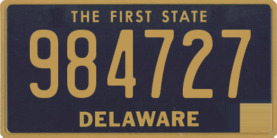 DE license plate 984727