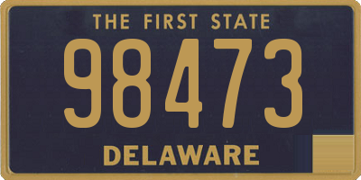 DE license plate 98473