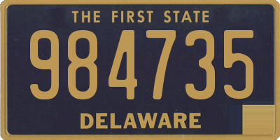 DE license plate 984735