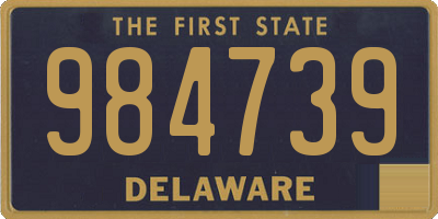 DE license plate 984739