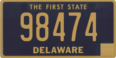 DE license plate 98474