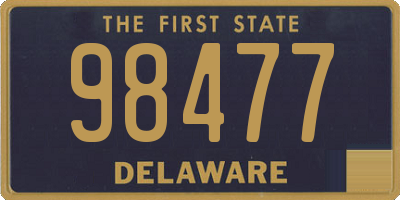 DE license plate 98477