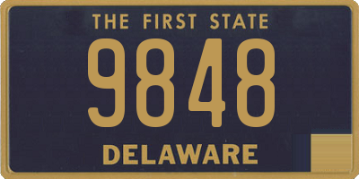 DE license plate 9848