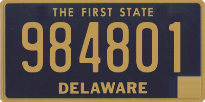 DE license plate 984801