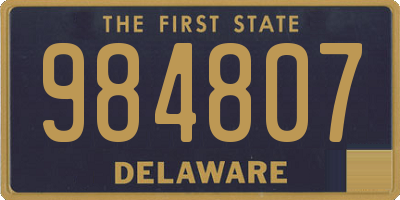 DE license plate 984807