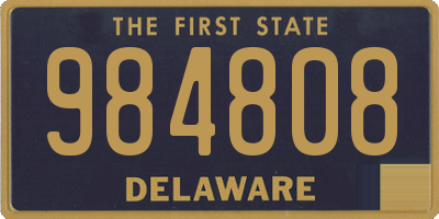 DE license plate 984808