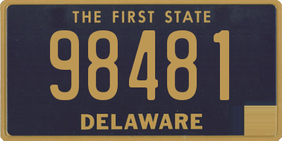 DE license plate 98481