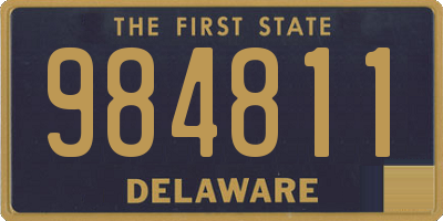 DE license plate 984811