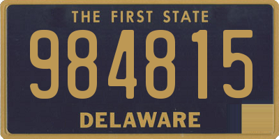 DE license plate 984815