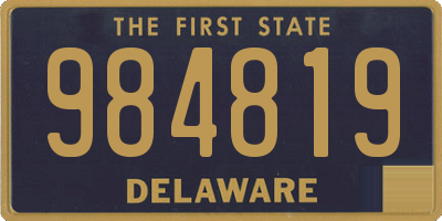 DE license plate 984819