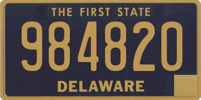 DE license plate 984820