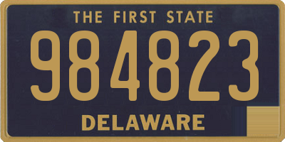 DE license plate 984823