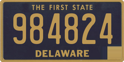 DE license plate 984824