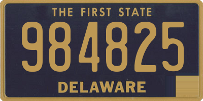 DE license plate 984825