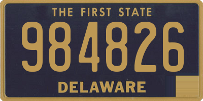 DE license plate 984826