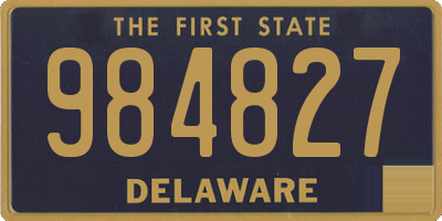 DE license plate 984827