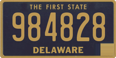 DE license plate 984828