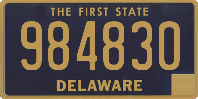 DE license plate 984830