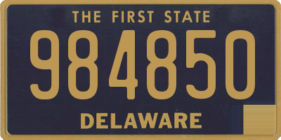 DE license plate 984850