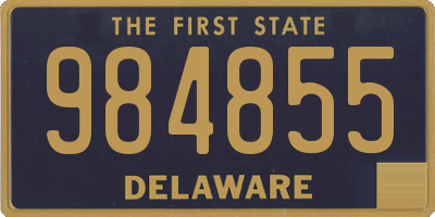 DE license plate 984855