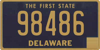 DE license plate 98486