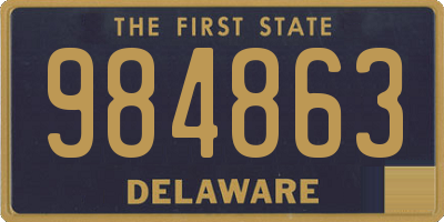 DE license plate 984863