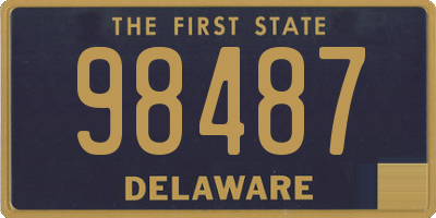 DE license plate 98487
