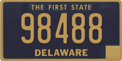 DE license plate 98488