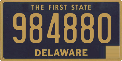 DE license plate 984880