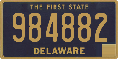 DE license plate 984882