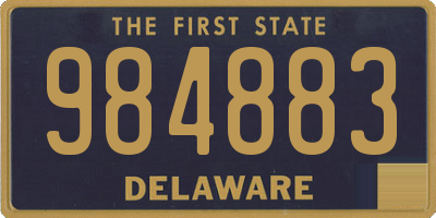 DE license plate 984883