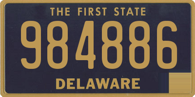 DE license plate 984886