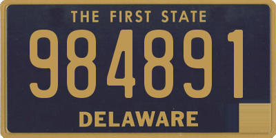 DE license plate 984891