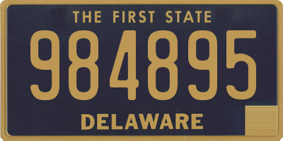 DE license plate 984895