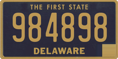 DE license plate 984898