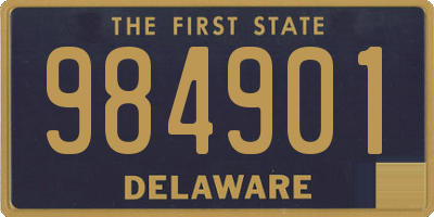 DE license plate 984901