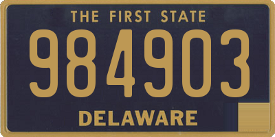 DE license plate 984903