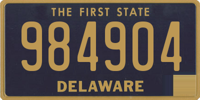 DE license plate 984904