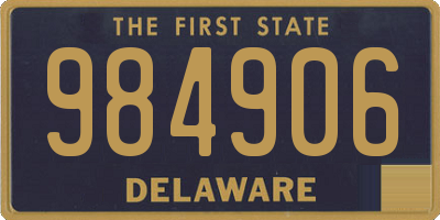 DE license plate 984906