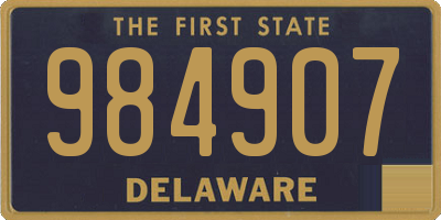 DE license plate 984907