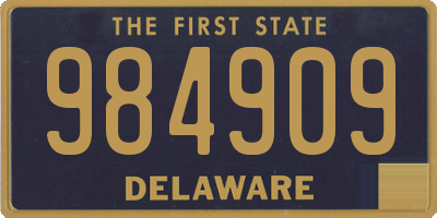 DE license plate 984909