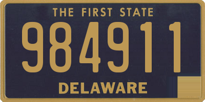 DE license plate 984911