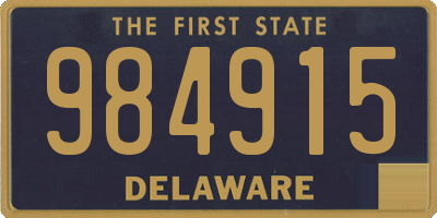 DE license plate 984915