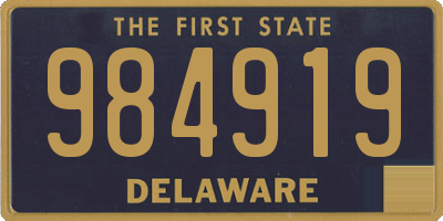 DE license plate 984919