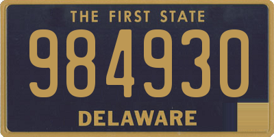 DE license plate 984930