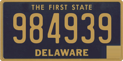 DE license plate 984939