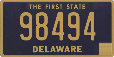 DE license plate 98494