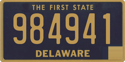 DE license plate 984941